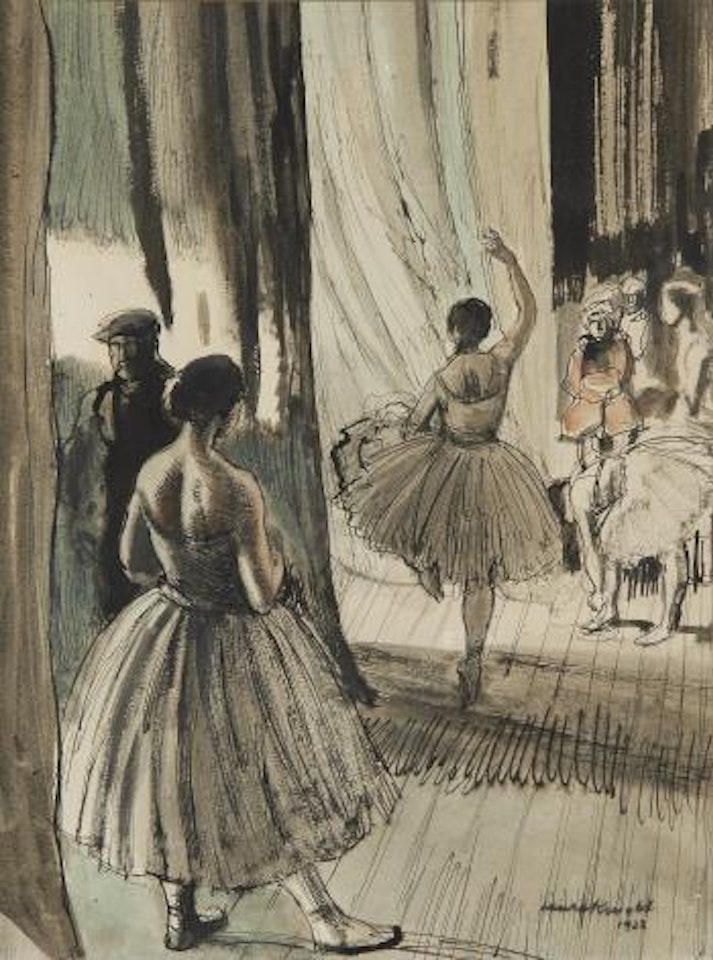 Behind the scenes, the ballet by Laura Knight