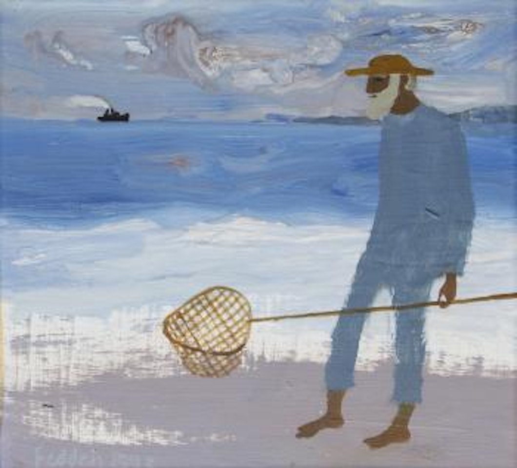 Julian with a fishing net by Mary Fedden