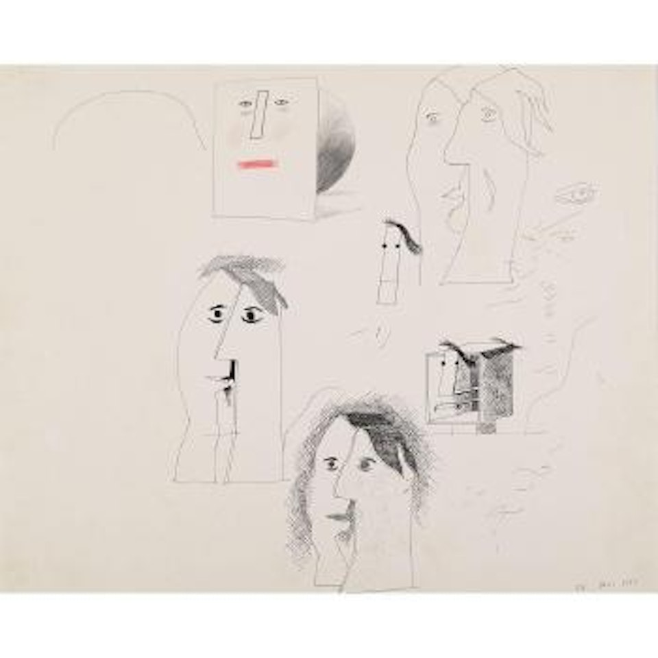 Untitled (from Picassoid Picasso's drawings) by David Hockney