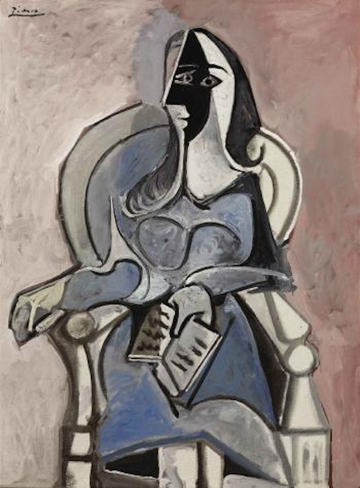 Femme assise dans un fauteuil by Pablo Picasso