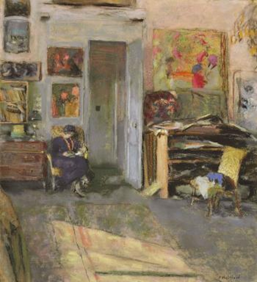 Lucie Belin dans l'atelier by Édouard Vuillard