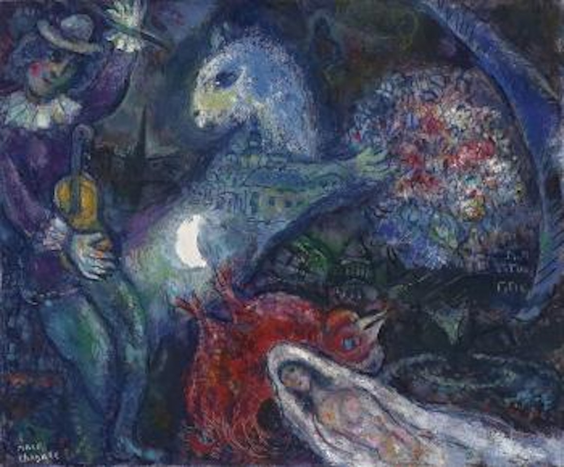 La nuit enchantée by Marc Chagall