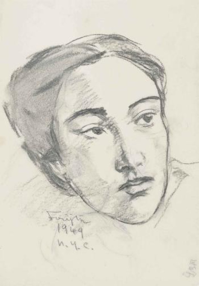 Portrait de Kimiyo by Leonard Tsuguharu Foujita