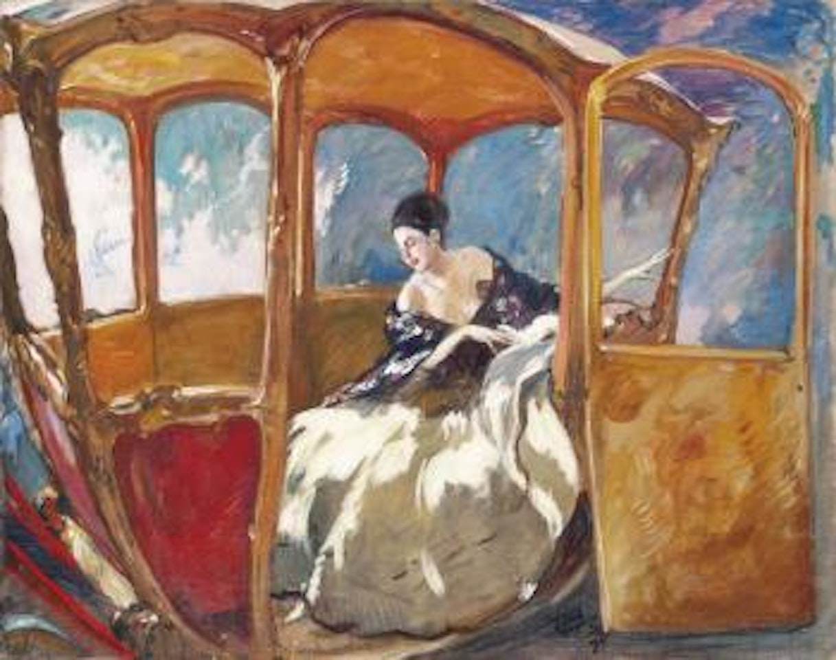 La Princess Ruspoli dans son carrosse by Jean Gabriel Domergue