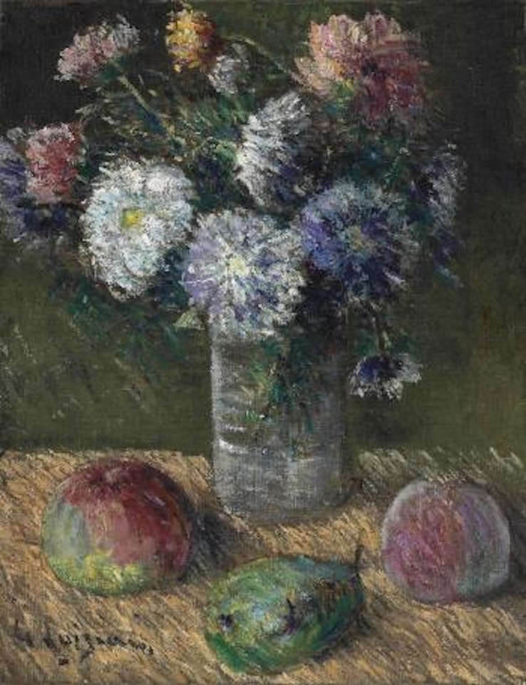 Bouquet de fleurs et fruits by Gustave Loiseau