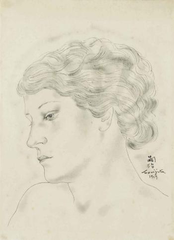 Porfil de jeune femme by Leonard Tsuguharu Foujita