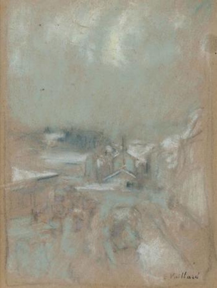 Paysage aux toits blancs (Vue de Geradmer) by Édouard Vuillard