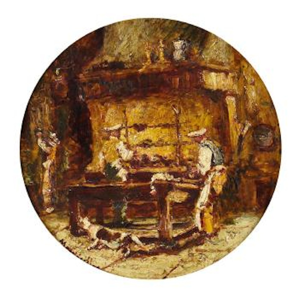The kitchen by Adolphe Monticelli