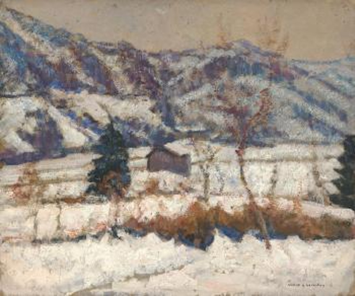 Environs de la Sauvetat, l’hiver by Victor Charreton