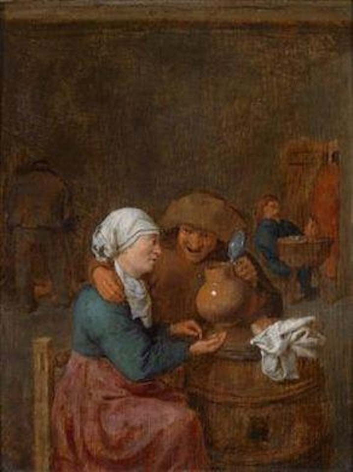 A tavern interior by Adriaen van Ostade