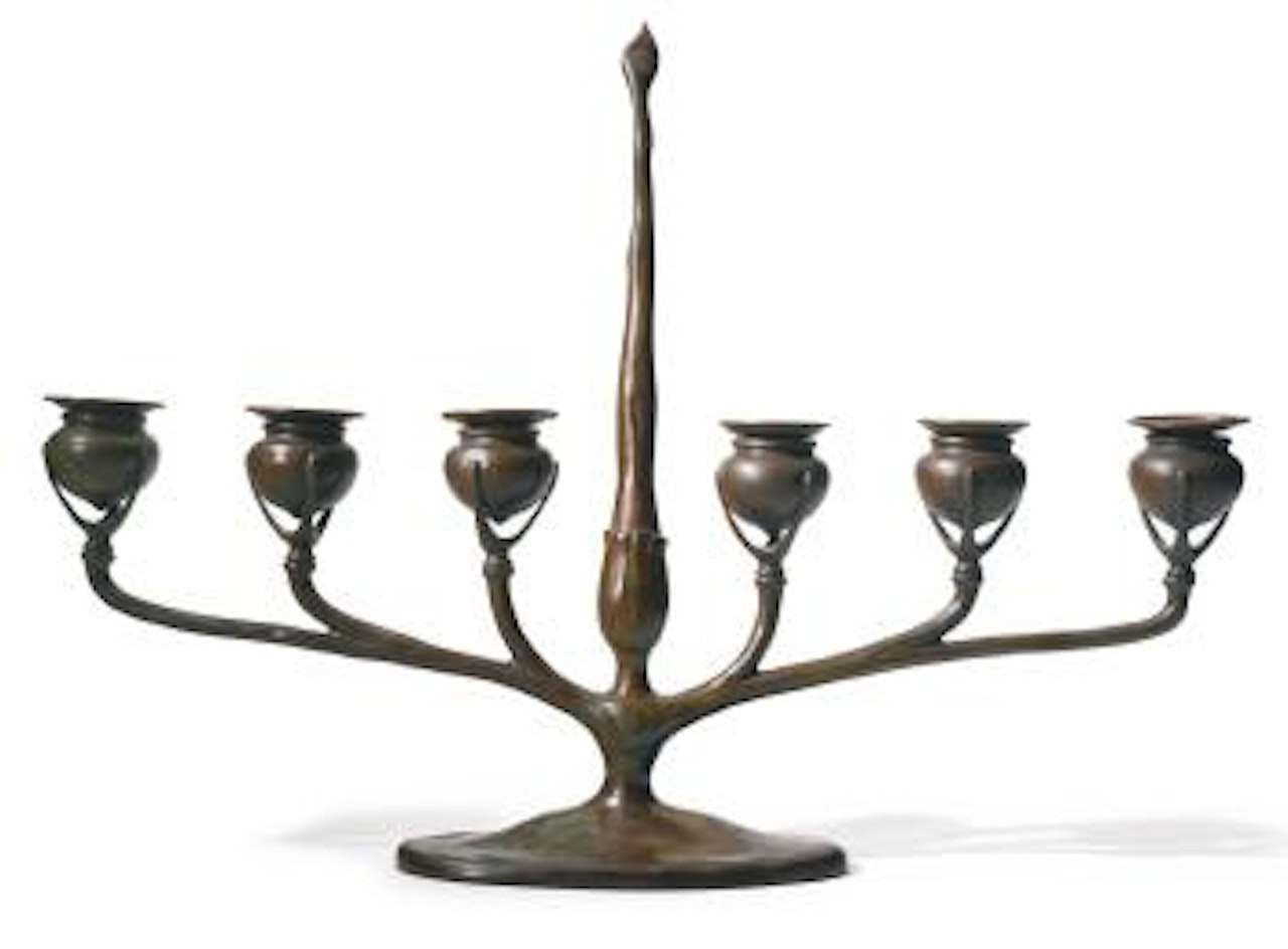 Six-light Candelabrum by Tiffany Studios