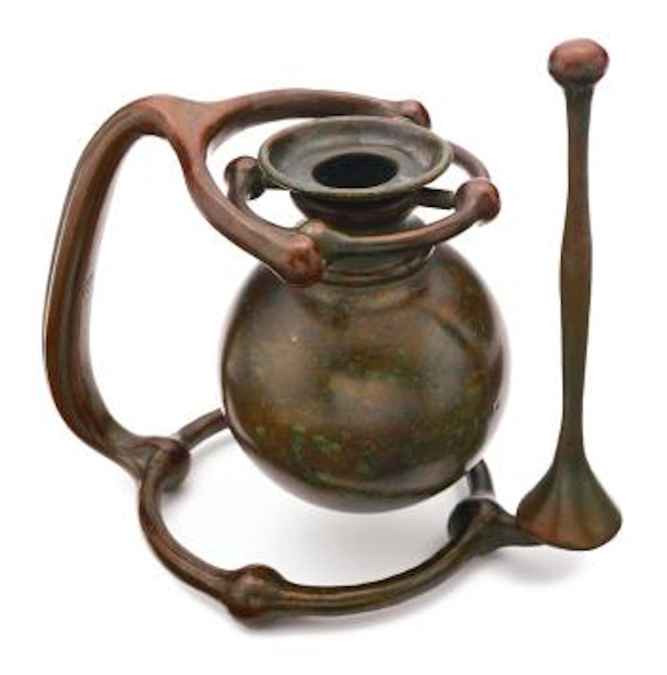 A Rare "Universal Swing" Gimbal Candlestick by Tiffany Studios