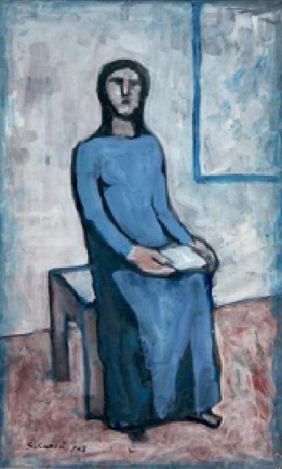 Donna seduta by Carlo Carra