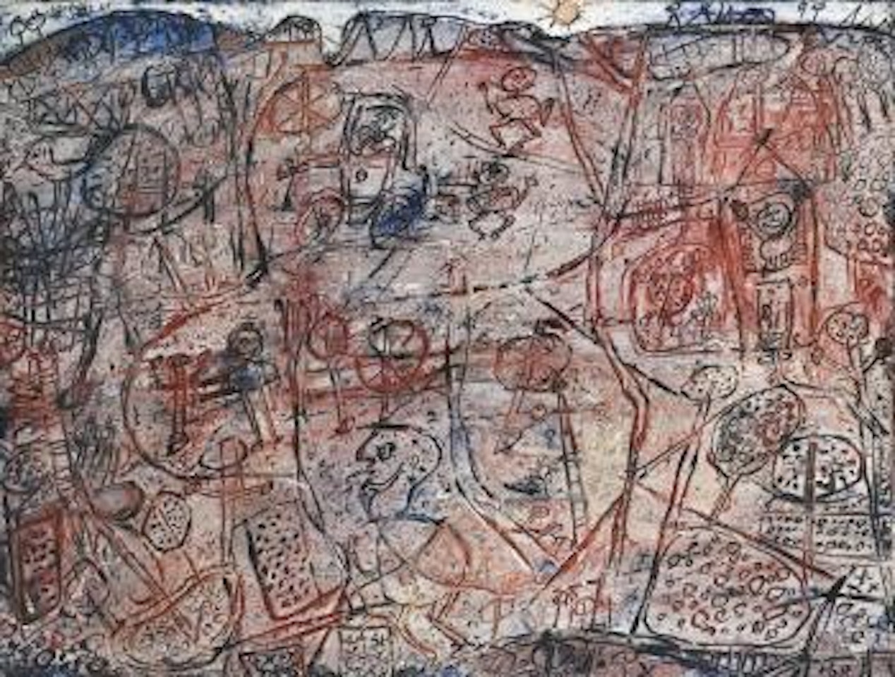 Paysage Couleur De Viande Cuite by Jean Dubuffet
