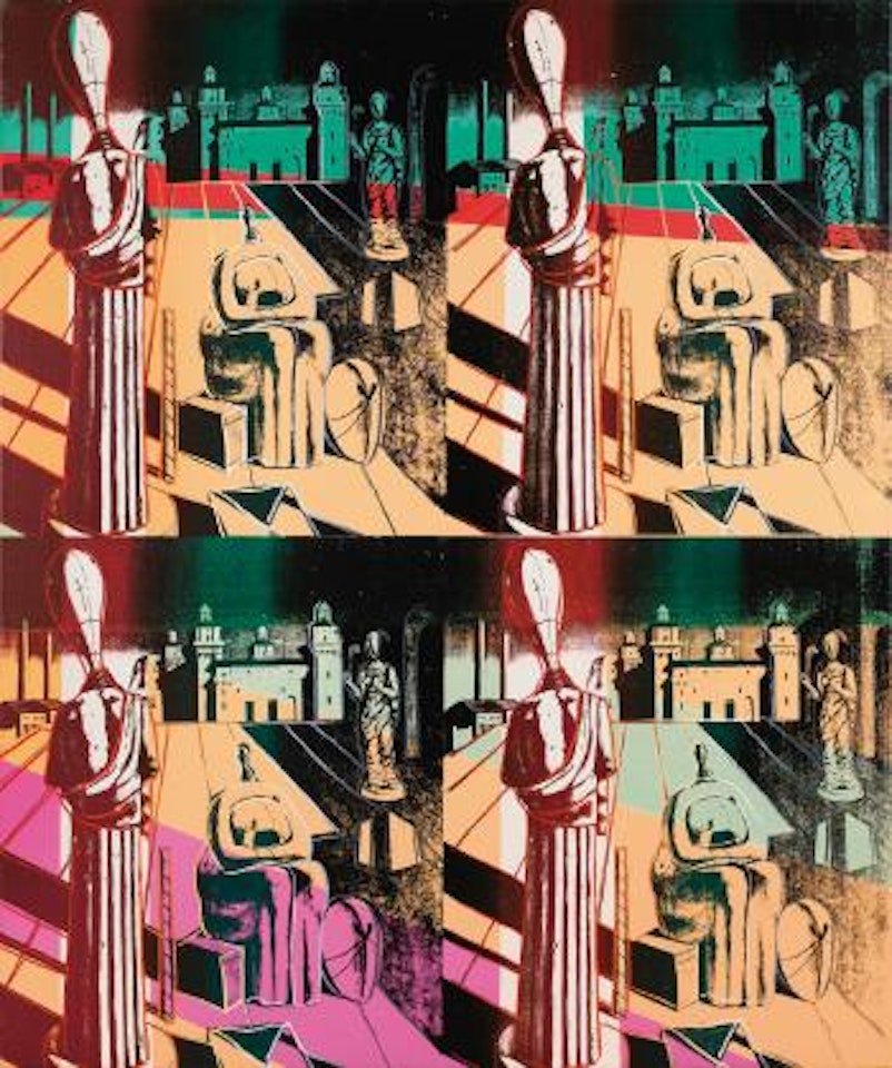 Disquieting Muses (After De Chirico) by Andy Warhol