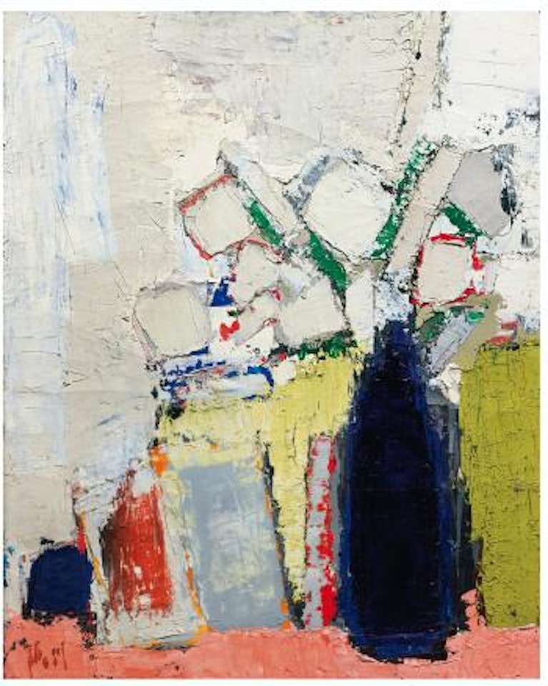 Fleurs Sur Une Table Couleur Saumon by Nicolas de Staël