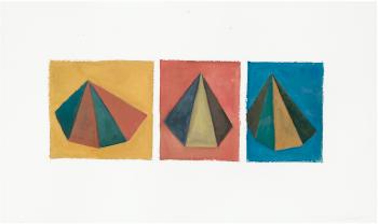 Three Pyramids by Sol LeWitt