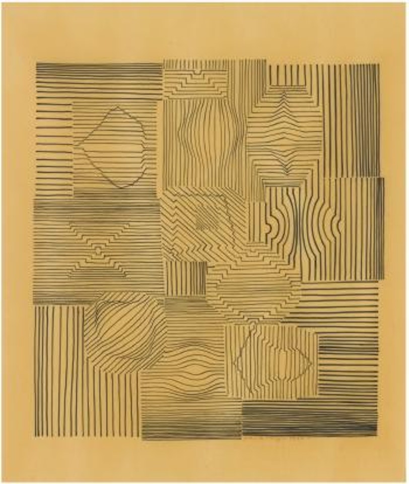 Dessin Géométrique by Victor Vasarely