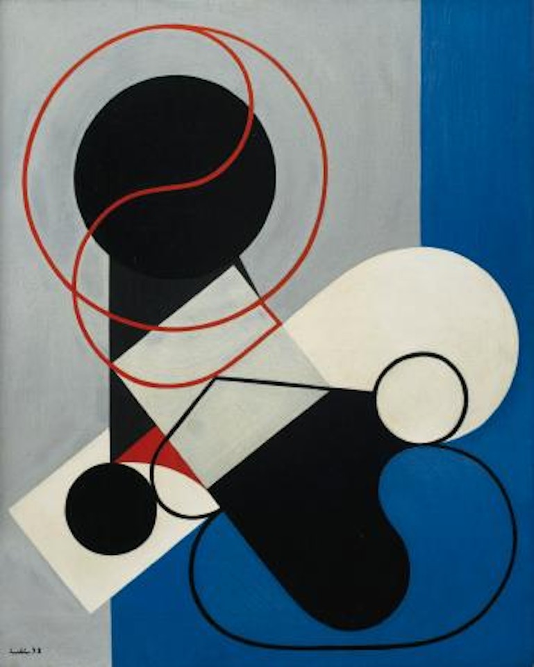Composition à La Ligne Noire by Auguste Herbin