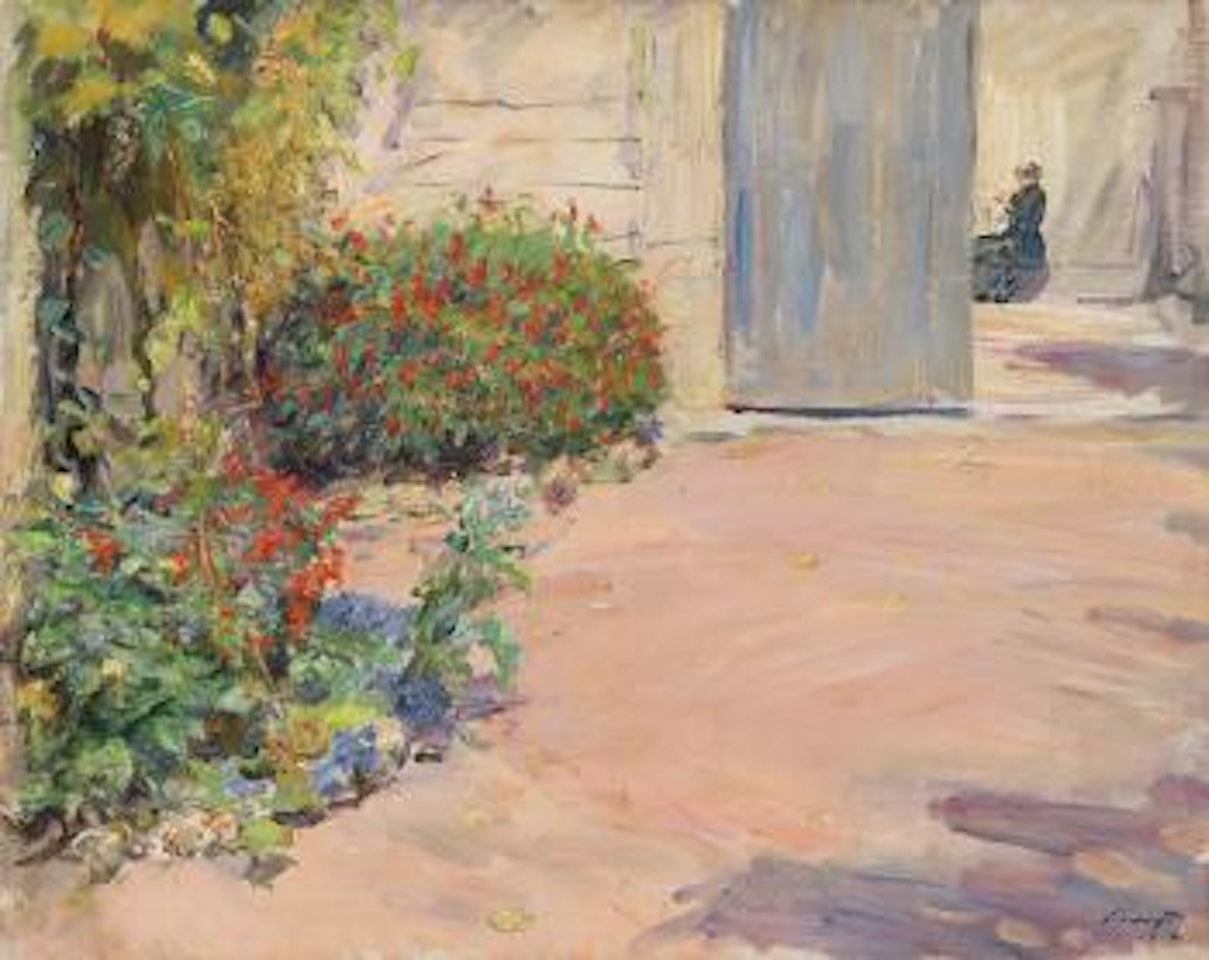 Gartenweg zum Sommerhaus (Godramstein) by Max Slevogt