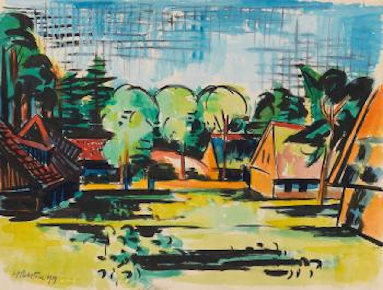 Dorf by Max Pechstein