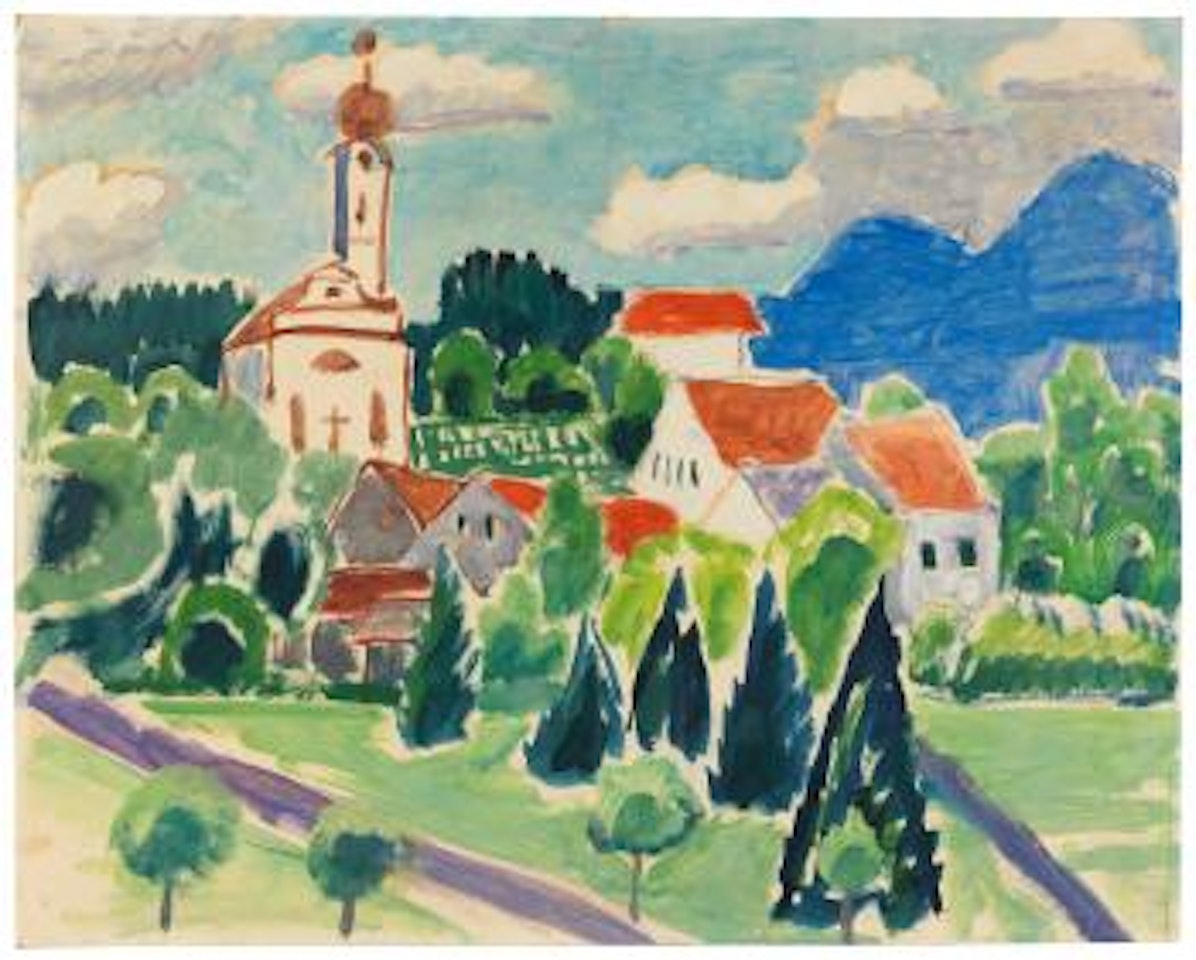 Kirche im Dorf, Murnau by Gabriele Münter