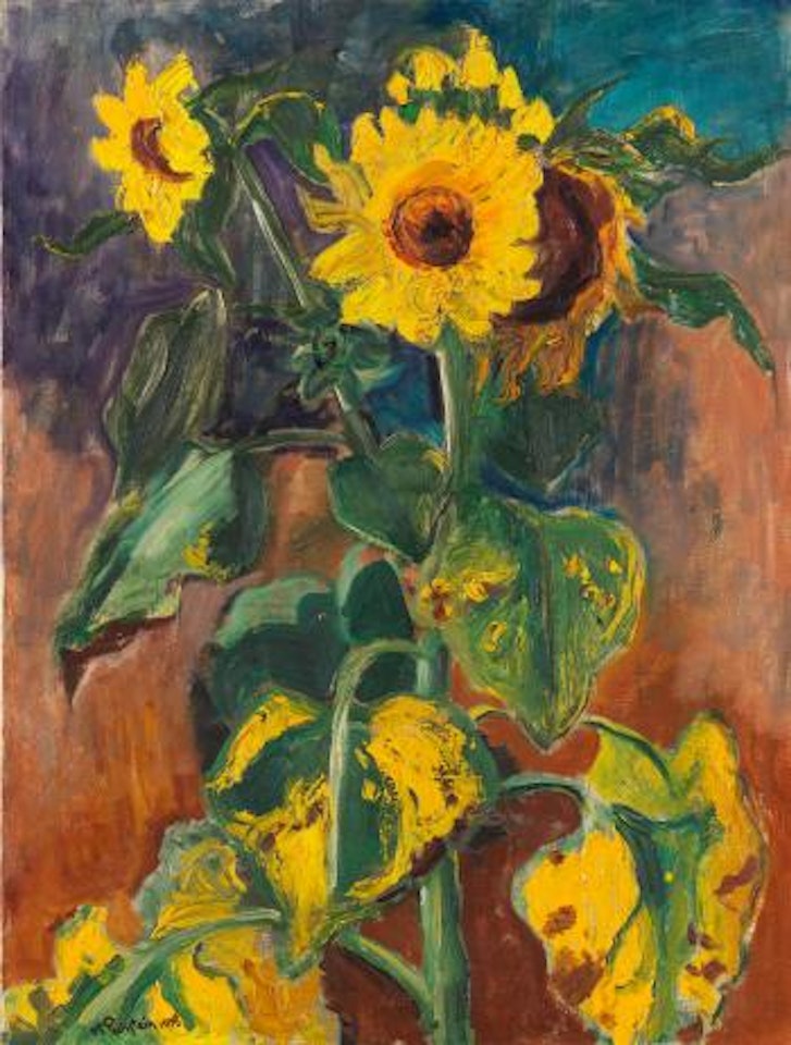 Sonnenblumen by Max Pechstein