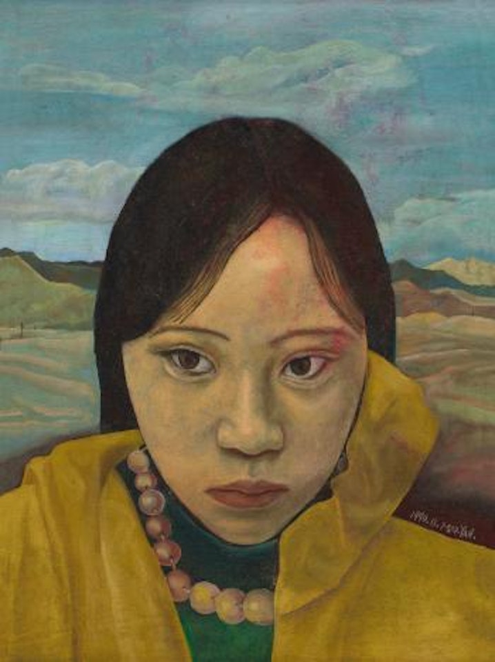 Young Girl's Portrait by Mao Yan