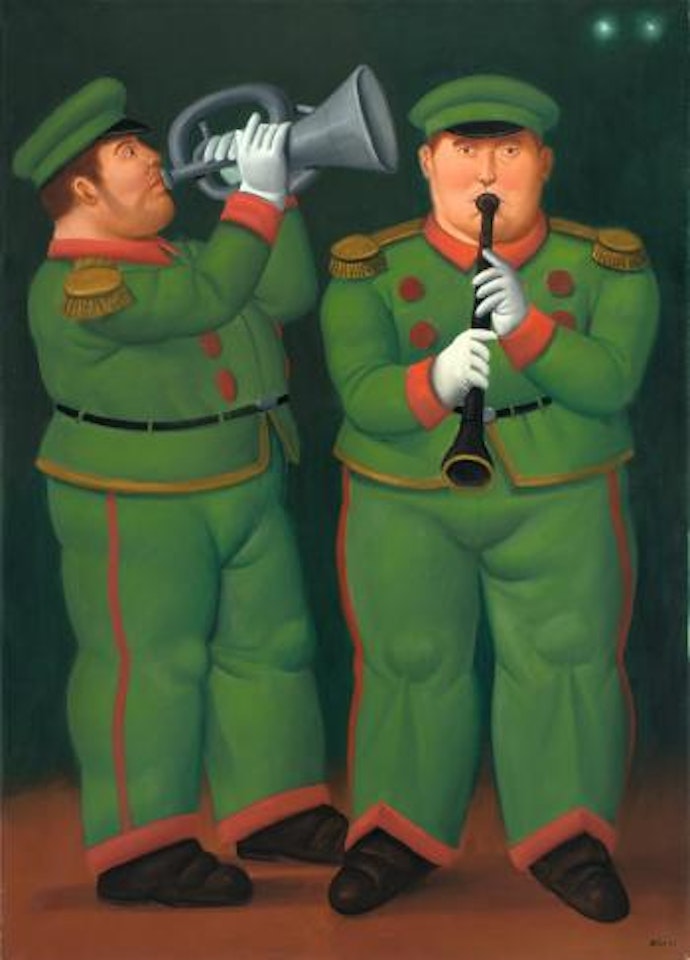 Circus Musicians by Fernando Botero