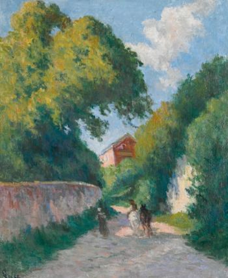 Environs De Rolleboise, Le Retour À La Ferme by Maximilien Luce