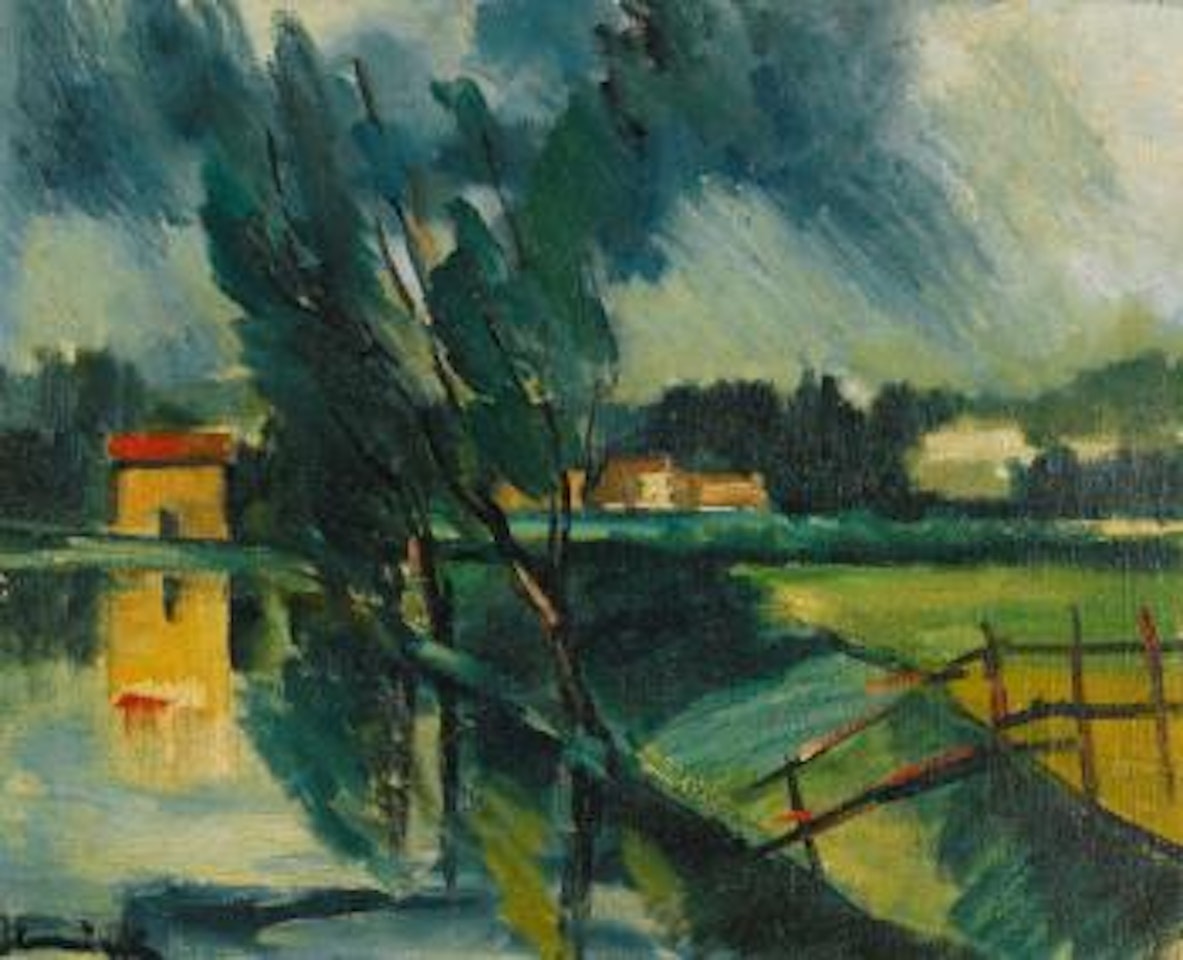 Paysage Au Bord De L'eau by Maurice de Vlaminck
