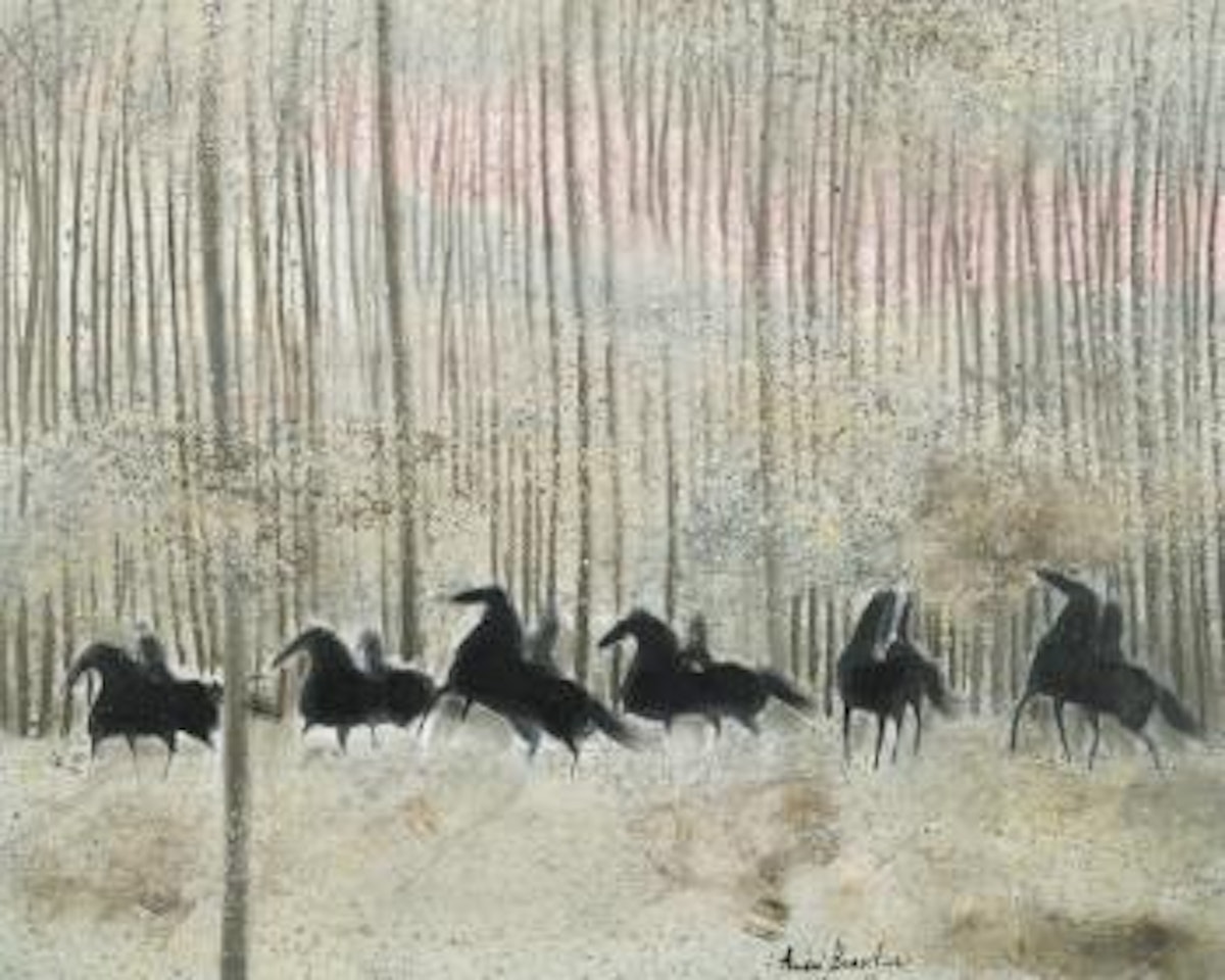 Cavaliers En Automne by André Brasilier