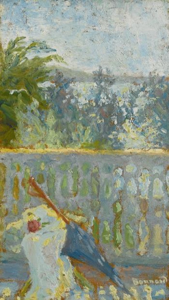 Le Balcon Et L'ombrelle by Pierre Bonnard