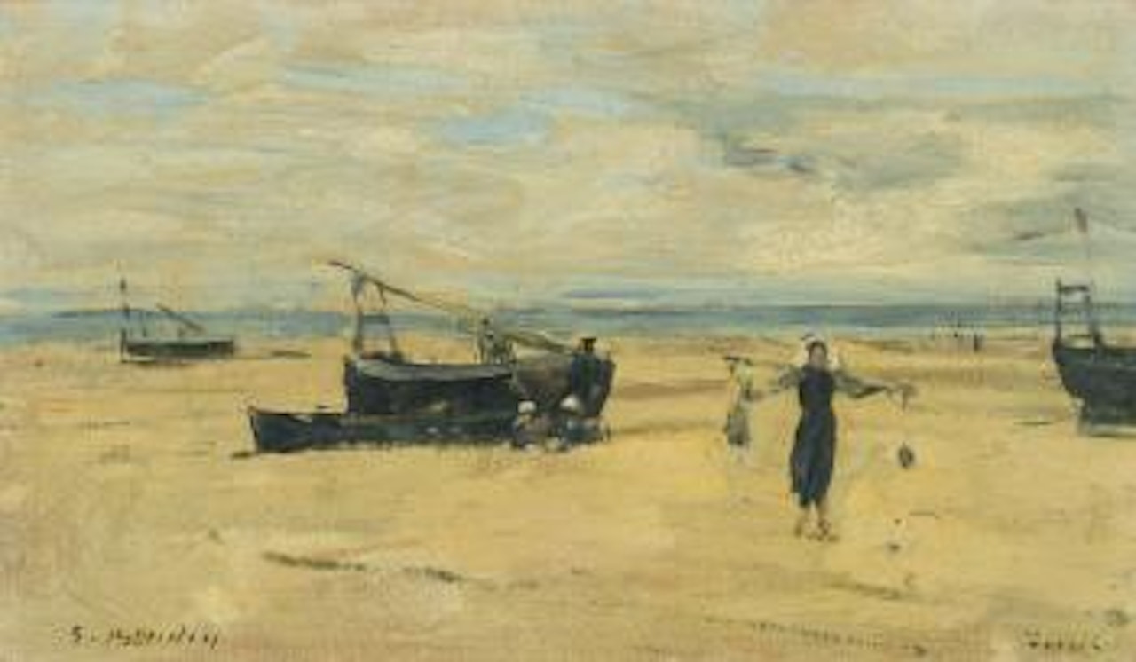 Berck, Plages Echouees by Eugène Boudin