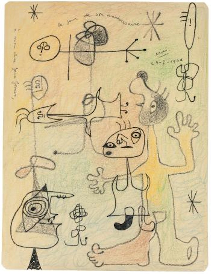 Figures by Joan Miró