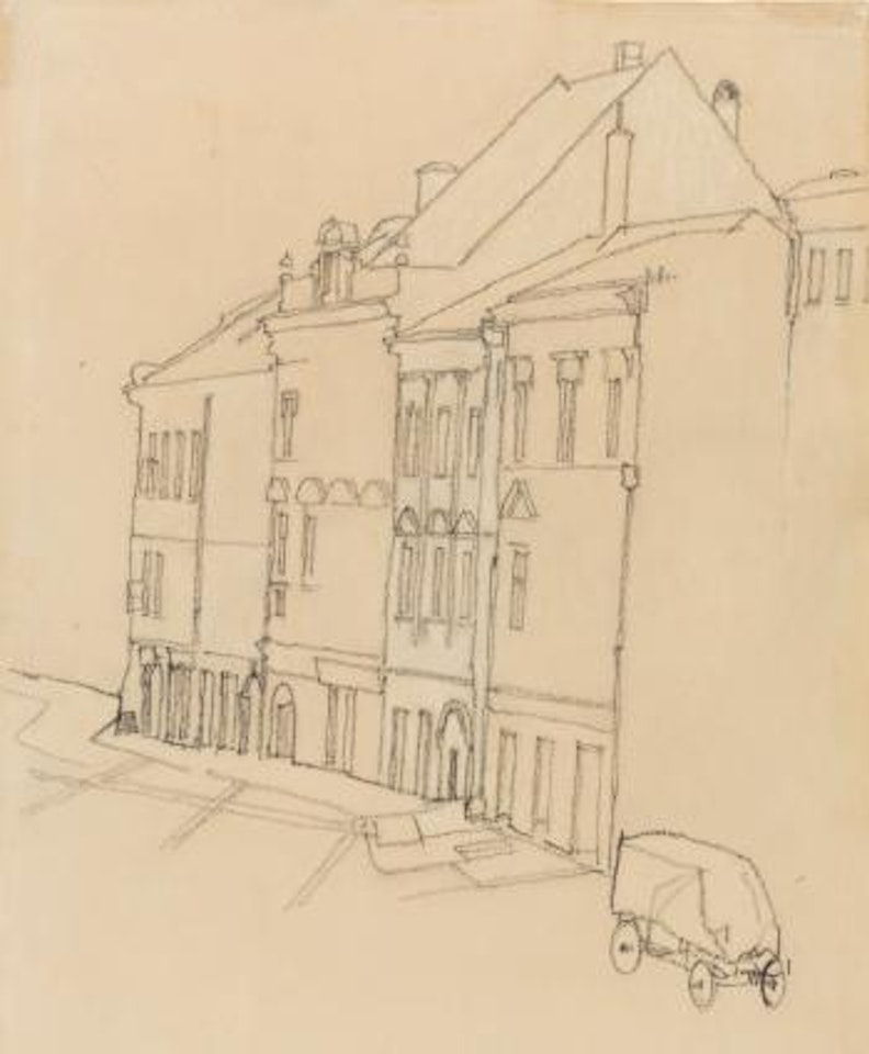 Häuser In Krumau (Houses In Krumau) by Egon Schiele