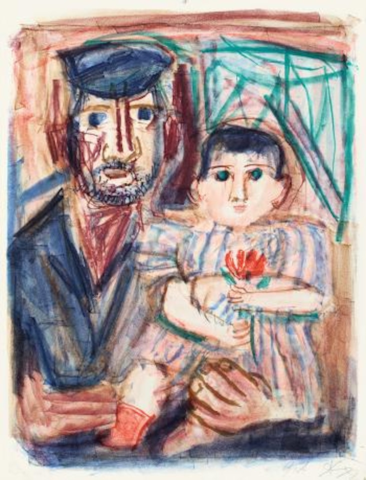 Hafenarbeiter Mit Kind by Otto Dix