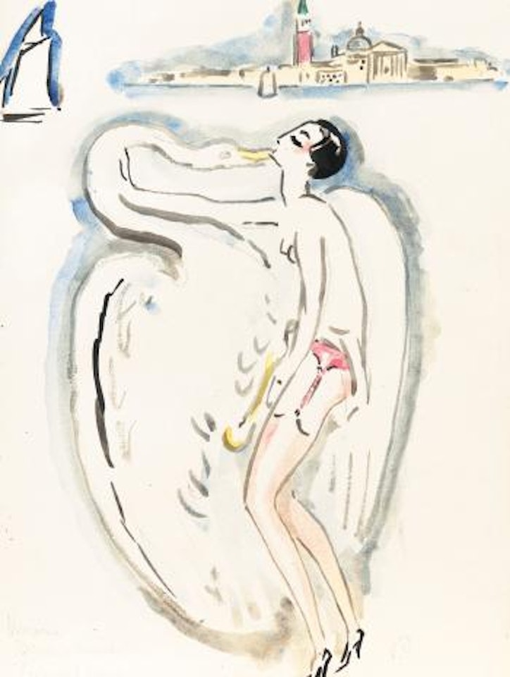 Leda Venise, Seuil Des Eaux (Paul Leclere), Illustration by Kees van Dongen