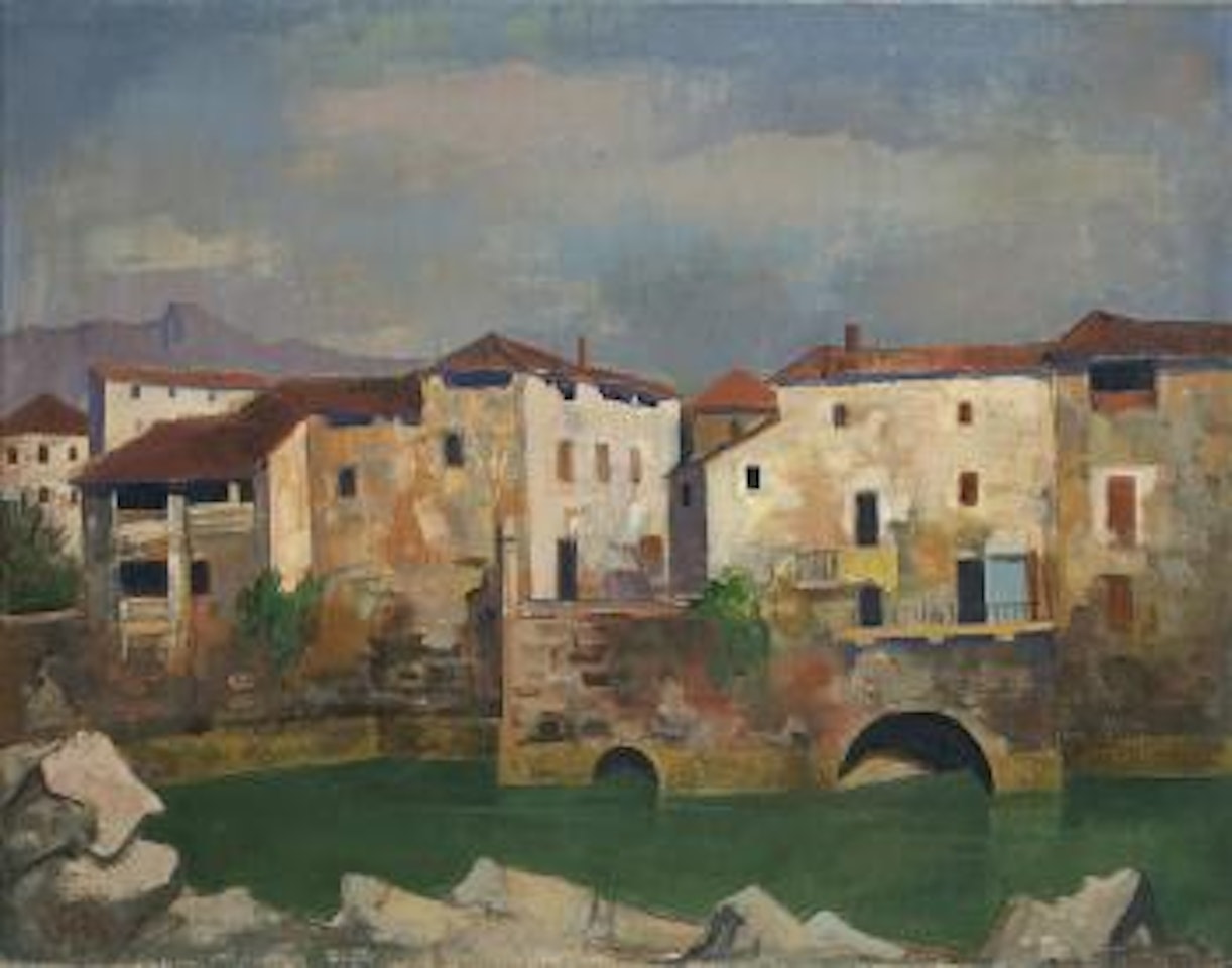 Norditalienische Landschaft by Karl Hofer
