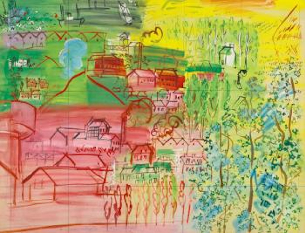 Étude Pour La Fée Electricité by Raoul Dufy