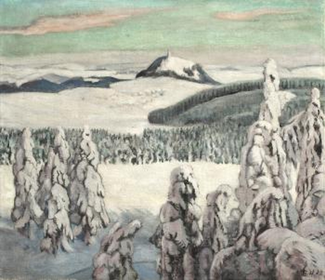 Erzgebirgslandschaft by Erich Heckel
