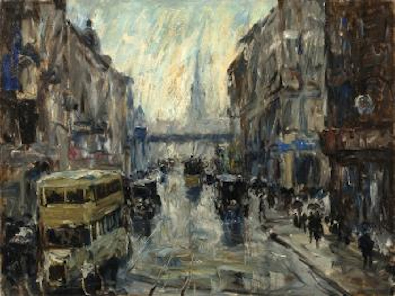 Königstrasse Am Bahnhof Alexanderplatz, Berlin by Otto Pippel