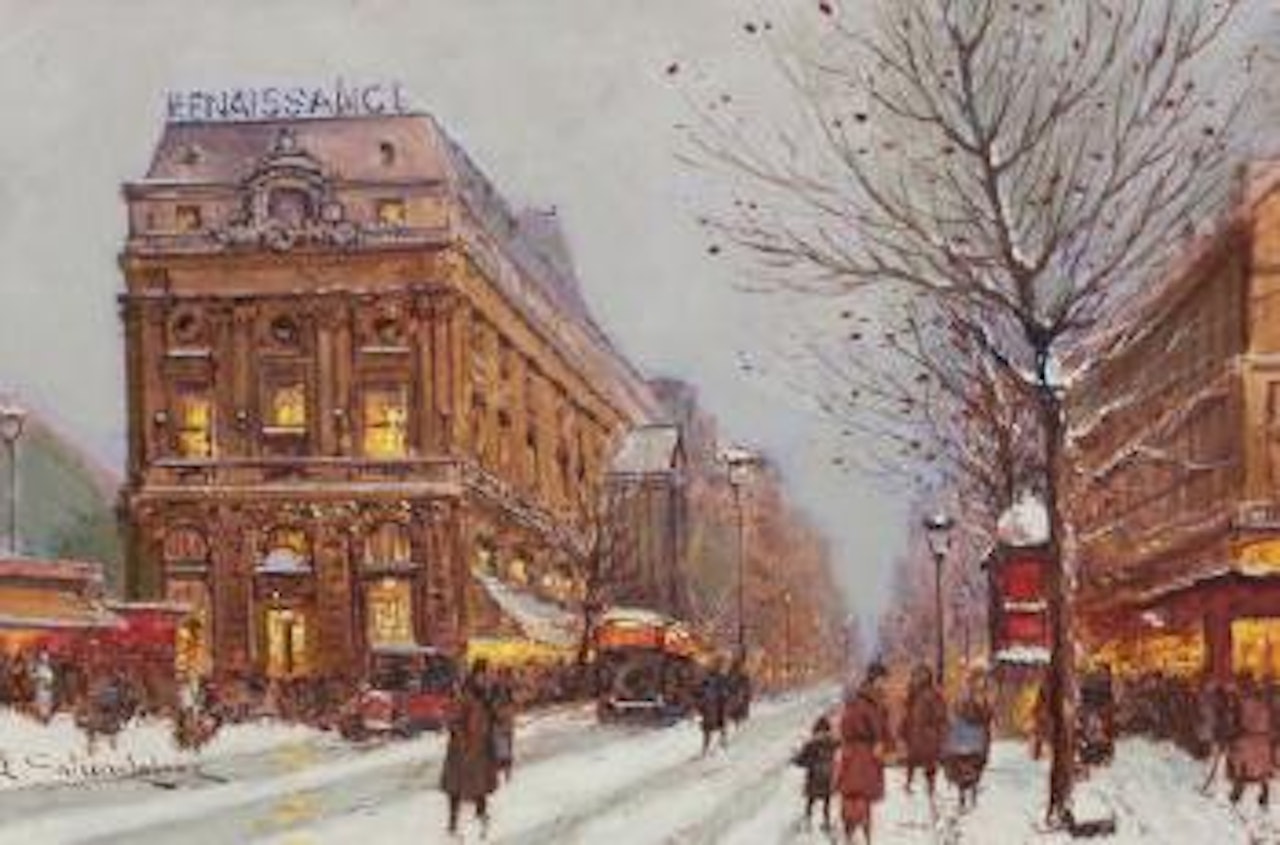 Théâtre de la Renaissance by Eugene Galien-Laloue