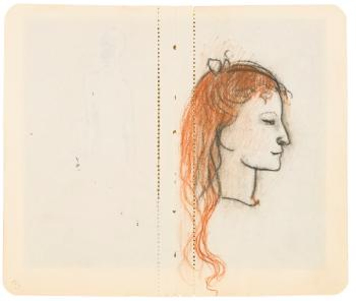 From Carnet No. 24, Jeune Fille, Study For Saltimbanque by Pablo Picasso