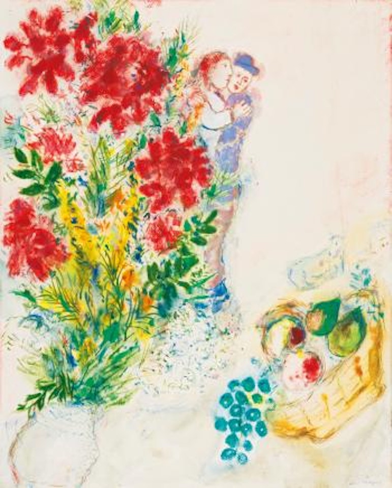 Fleurs Et Amants by Marc Chagall