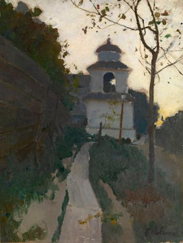 Belfry in Putivl by Petr Alekseevich Levchenko