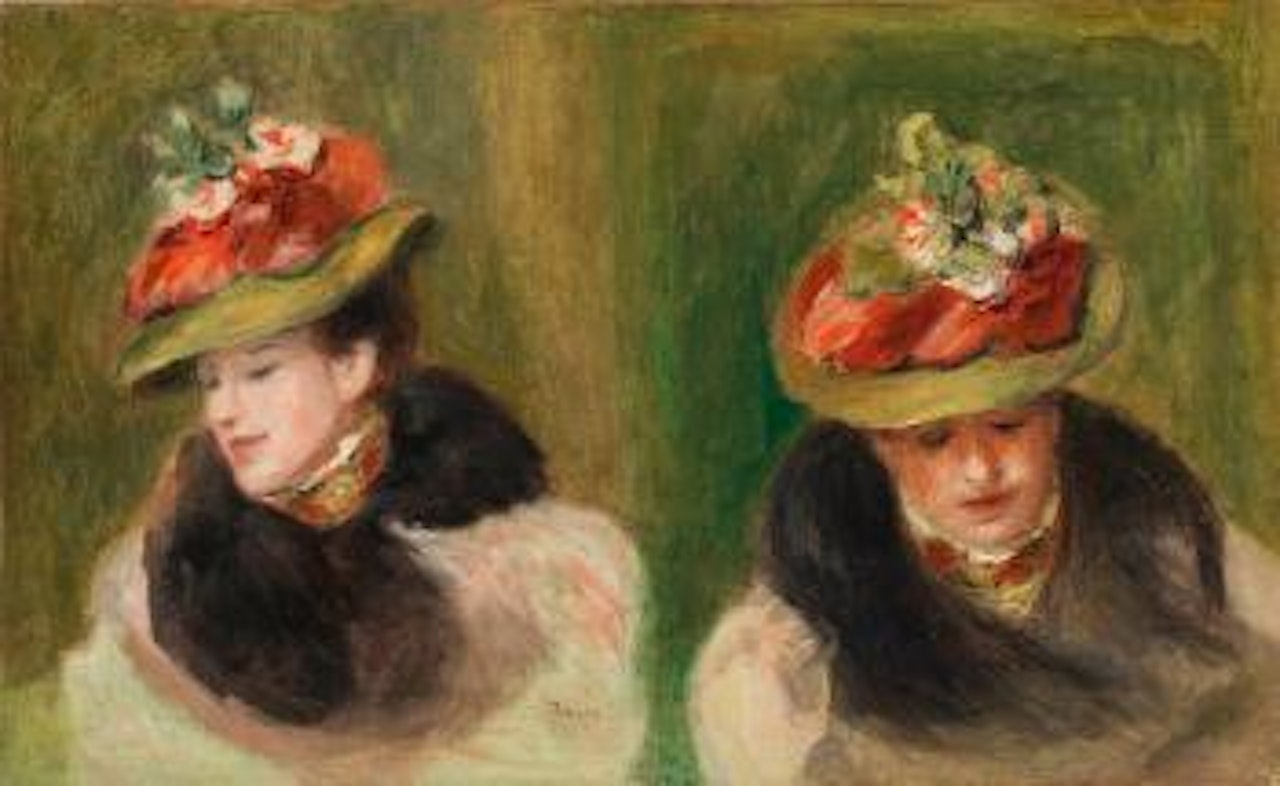 Double Portrait de Jeanne Baudot by Pierre-Auguste Renoir