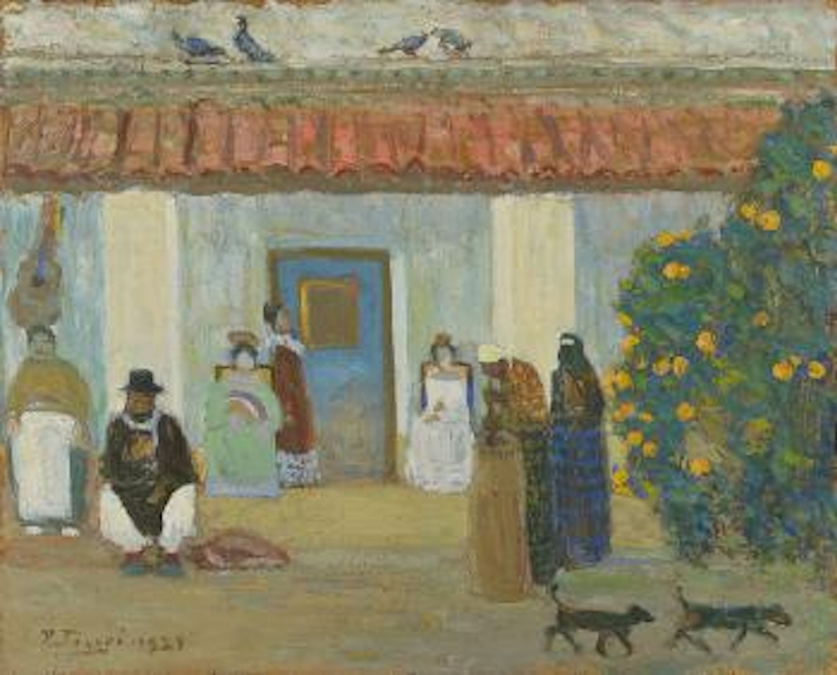 Vieja estancia by Pedro Figari