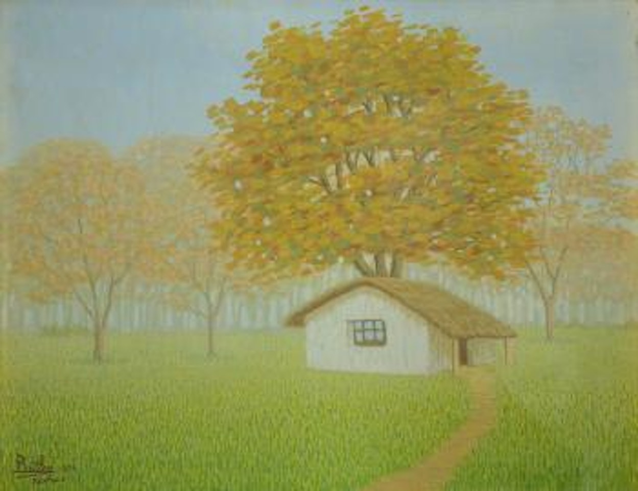 Paisaje con rancho by Fray Guillermo Butler