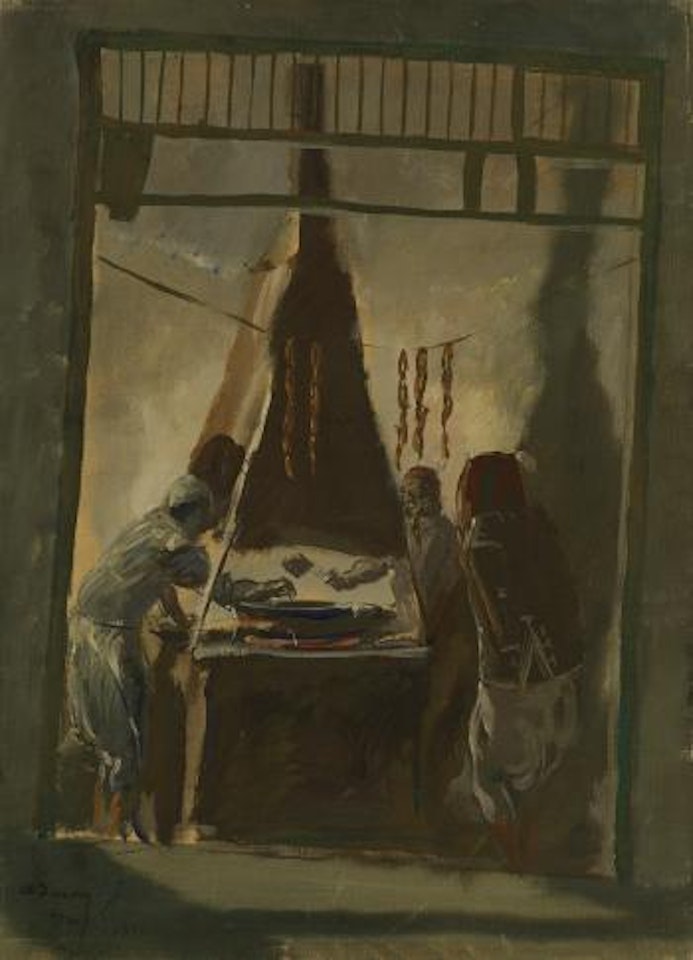 Merguez seller in Tunis by Alexander Evgenievich Yakovlev